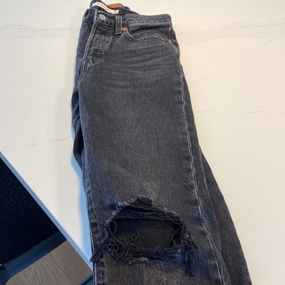 Levi’s faded black distressed jeans - Picture 4 of 5